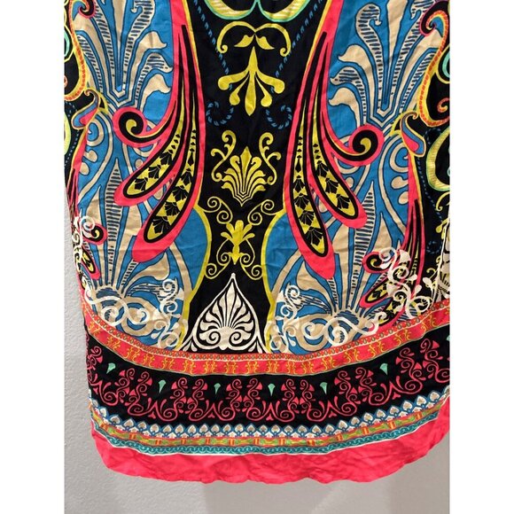Anthropologie Flying Tomato Bohemian long cardigan Multicolor Kimono Size M - Picture 4 of 6